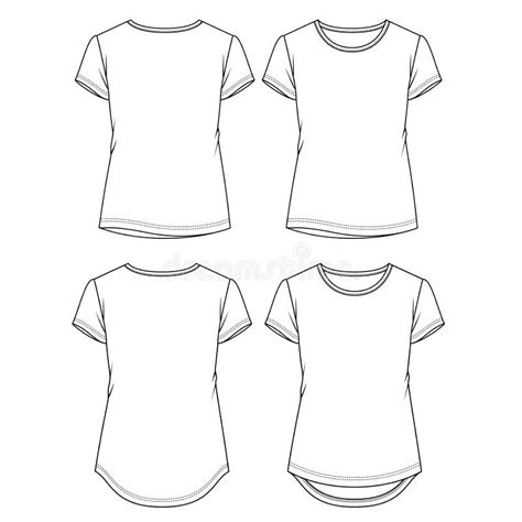 Basic T Shirt Template Illustration Stock Illustrations 779 Basic T Shirt Template