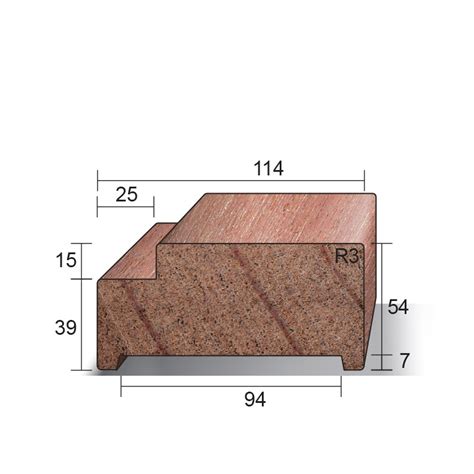 Hardhout binnendeurkozijn 56x114mm opdek Bakker dé Houthandel