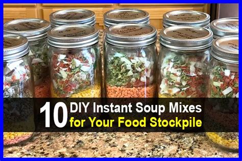 10 Diy Instant Soup Mixes For Your Food Stockpile Power Puff Protection