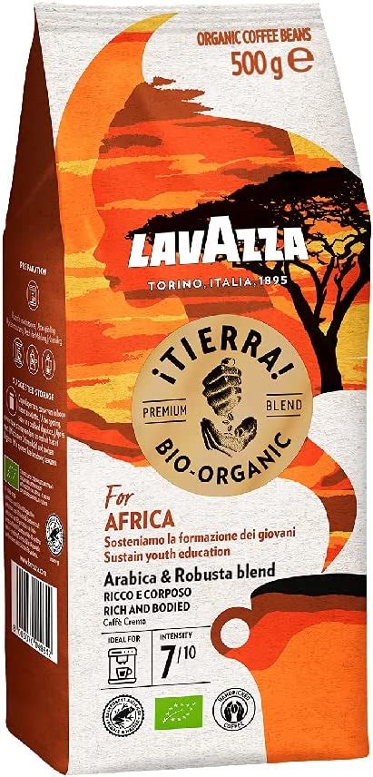 Lavazza Tierra For Africa Organic Arabica And Robusta Medium Roast