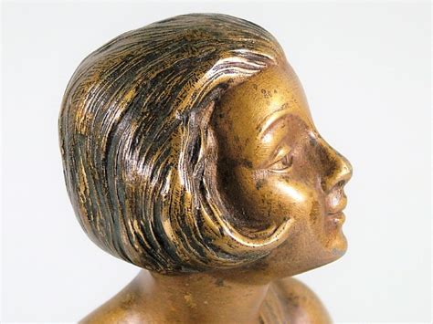French Art Deco Nude Female Sculpture Attributed To Limousin C1925