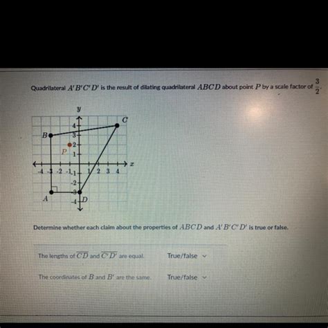 FREE Quadrilateral ABCD Is A Result Of Dilating Quadrilateral ABCD