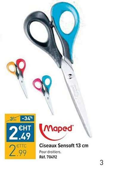 Promo Ciseaux Sensoft Cm Maped Chez Top Office Icatalogue Fr