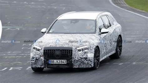 Mercedes Amg E Spied On Track And Snow In Sedan And Wagon Shapes