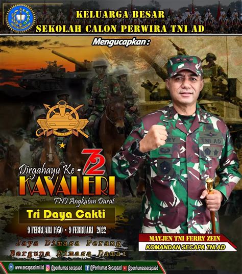 Dirgahayu Kavaleri Tni Ad Ke 72 09 Februari 1950 09 Februari 2022