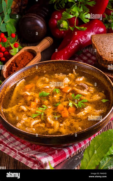 polish beef tripe soup Stock Photo - Alamy