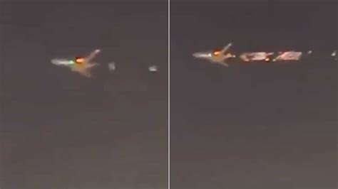 Atlas Air Boeing 747-8 catches fire mid-air, dramatic video shows ...