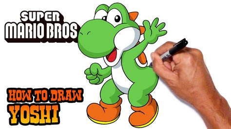 How To Draw Yoshi Super Mario Bros Youtube