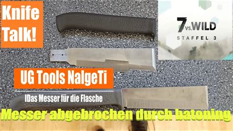 Das Messer für Flasche I 7 vs Wild S3 I UG Tools NalgeTi I Messer