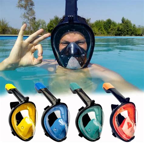 2019 Full Face Snorkeling Masks Panoramic View Anti Fog Anti Leak