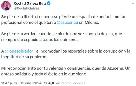 Azucena Uresti Por qué acusan a AMLO de la salida del aire de la