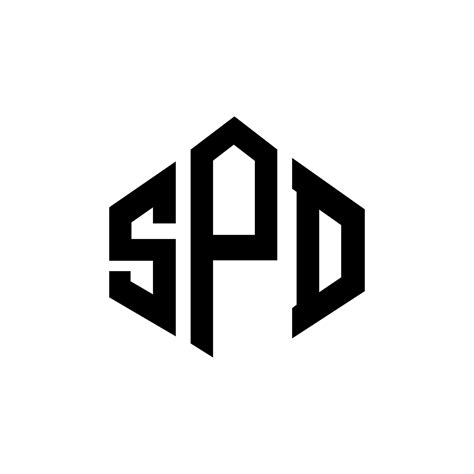 SPD letter logo design with polygon shape. SPD polygon and cube shape logo design. SPD hexagon ...