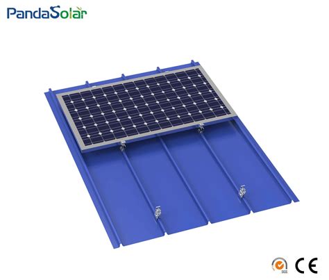 20kw Solar Pv Mounting Structure Metal Roof System Aluminium Solar