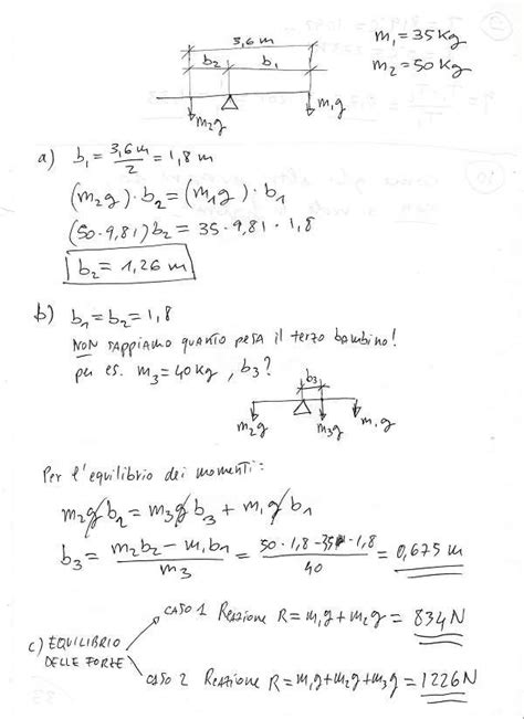 Fisica Esercizi Sull Equilibrio Del Corpo Rigido MatePratica