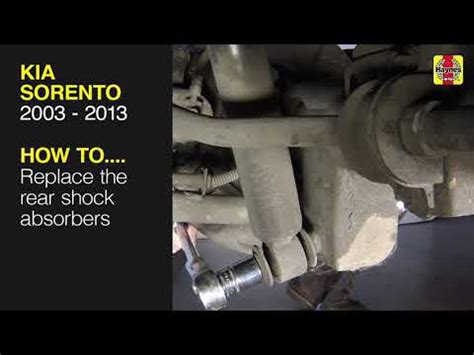 Kia Sorento Replace The Rear Shock Absorbers Youtube