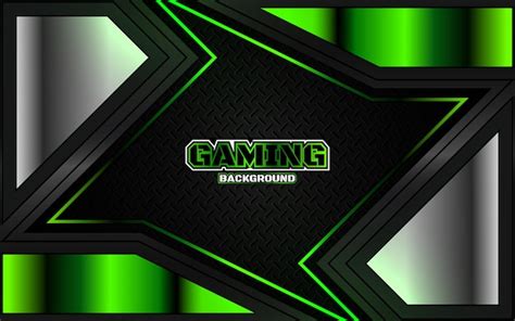 Premium Vector | Futuristic green on dark gaming background