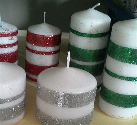 2MESSY: DIY ~ Glitter Candles