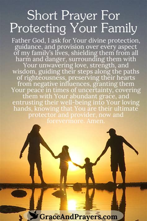 loving prayers  family protection grace  prayers