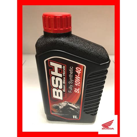 BSH 10W 40 Fully Synthetic Engine Oil Minyak Enjin 4T Hitam 100