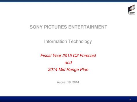 Sony Pictures Entertainment Ppt Download