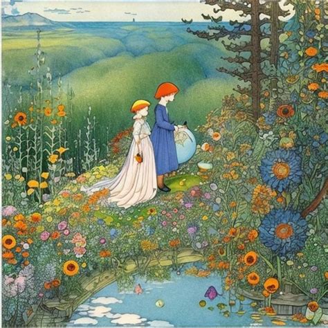 Elsa Beskow Anime Mysterious Bizarre Fantastic Surre