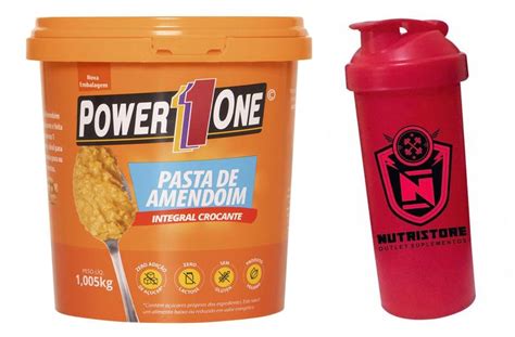 Pasta De Amedoim Integral 1 005kg Power One Coqueteleira Pasta De