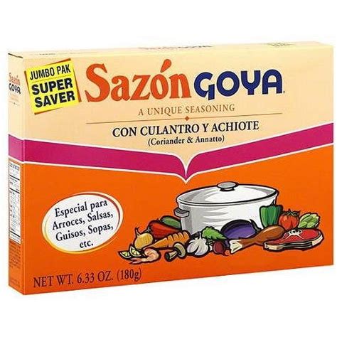 Goya Sazon With Coriander MMF7 Annatto 6 33 Oz Sazon Con Culantro Y