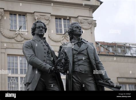 Goethe And Schiller Stock Photo Alamy