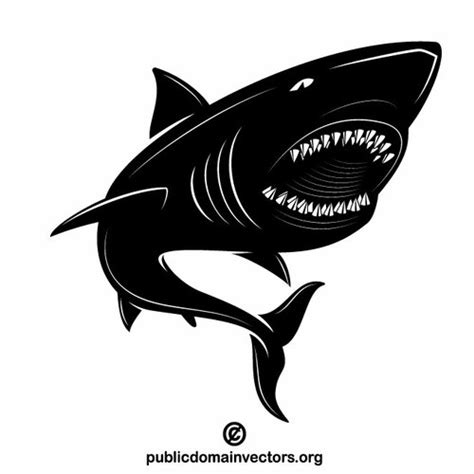 Shark attack clip art | Public domain vectors