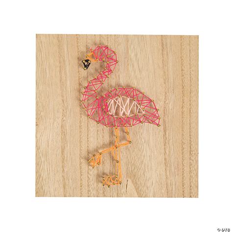 Flamingo String Art Craft Oriental Trading