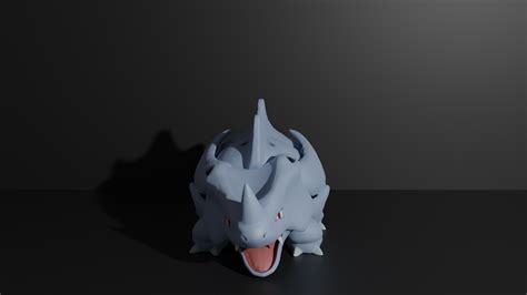 Stl File Rhyhorn Pokemon 3d Print Model 🐉 ・3d Print Model To Download・cults