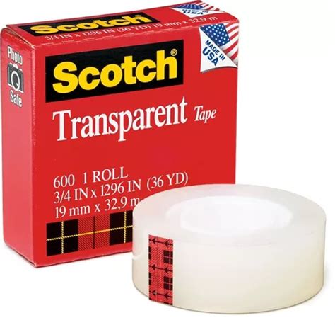 Diurex 3m Scotch Cinta Transparente 19mmx33 Metros 6 Piezas Meses Sin