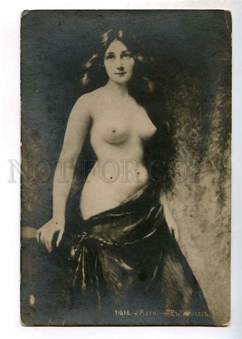 Nude Woman Long Hair By Angelo Asti Vintage Russia Pc Topics