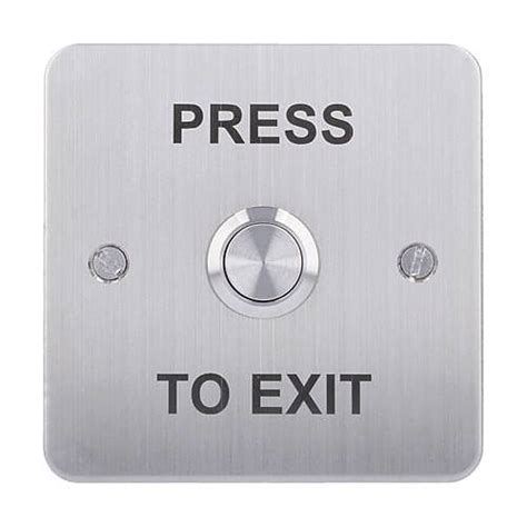 Cdvi Rte Ss Stainless Steel Exit Button Square Surface Mount