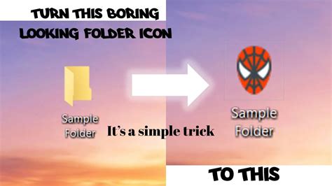 Change Your Boring Folder Icon To Amazing Icon How To Change Folder