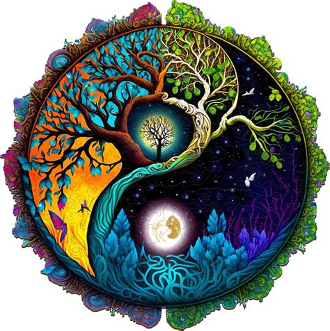 Amazon Jigfoxy Wooden Puzzle For Adults Tree Of Life Wooden