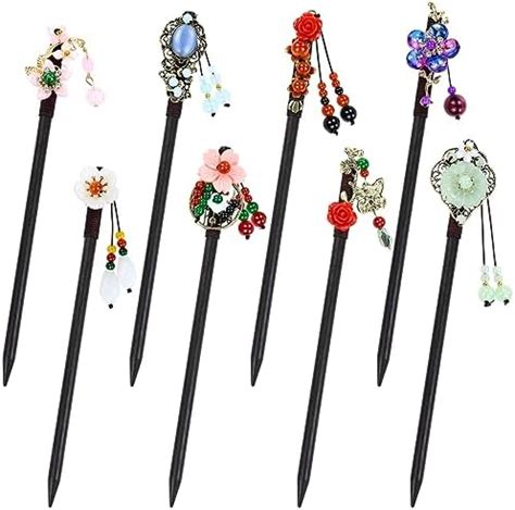 Amazon 3PCS Hair Stick Flower Hair Pins For Buns Chinese Hair