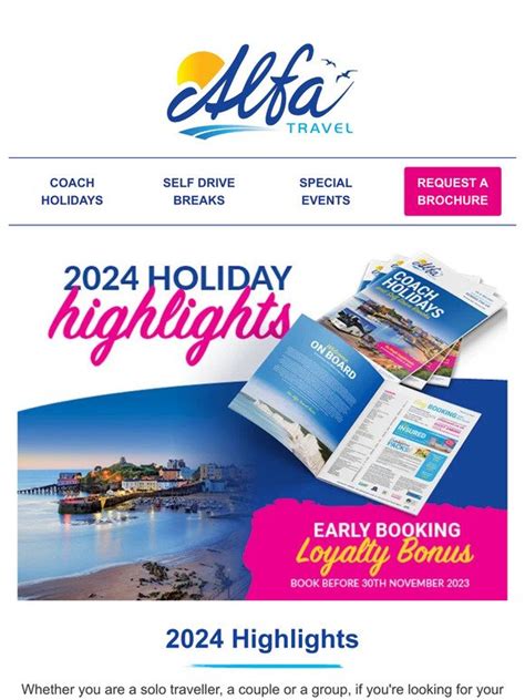 Alfa Travel Ltd Your Holiday Highlights Milled