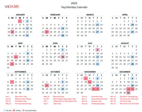 2025 State Holidays And Check Dates Calendar Erika Craig