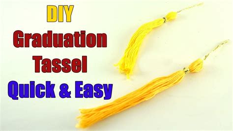 Diy Graduation Tassel Quick And Easy Youtube