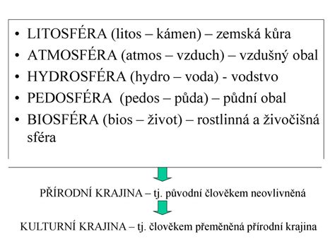 Krajinn Sf Ra Zem Ppt St Hnout