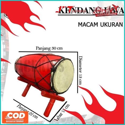 Jual Alat Musik Tradisional Kendang Jawa Ukuran Cm Gendang Kendhang