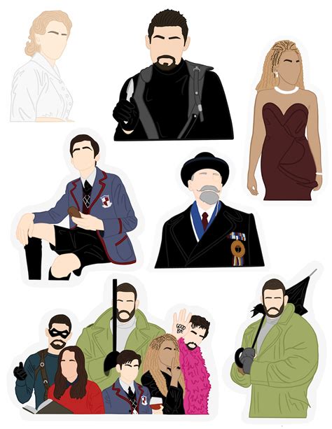 The Umbrella Academy Sticker Pack Etsy México