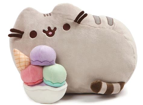 Kot PUSHEEN Z Lodem Maskotka 25 Cm GUND Od 120 Lat 6831791410