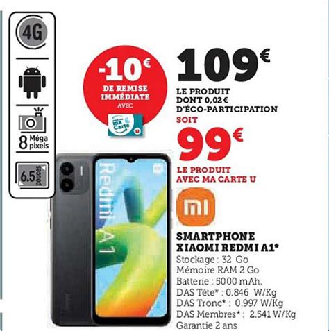 Promo Smartphone Xiaomi Redmi A Chez Hyper U Icatalogue Fr