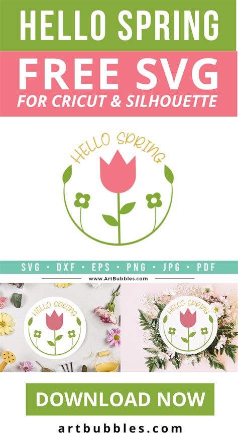 Free Easter Round Sign Svg Spring Door Sign