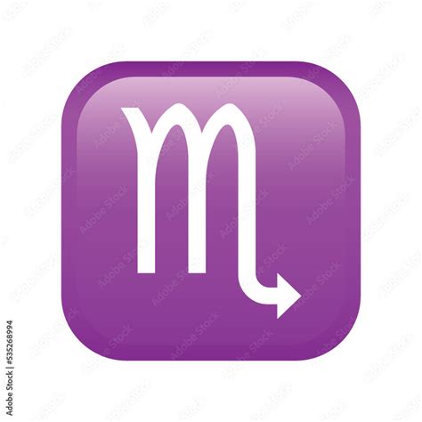 Scorpio emoji icon. Astrological emoticon symbol modern, simple, vector ...