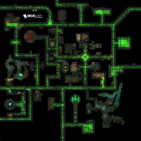 huge sewer system map thieves hideout  ratmen nest ptolus