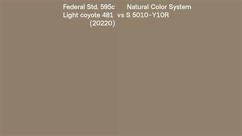 Federal Std 595c Light Coyote 481 20220 Vs Natural Color System S