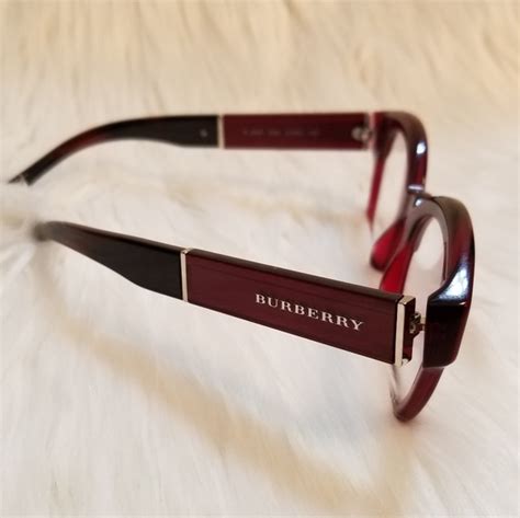 Burberry Accessories Burberry Rx Eyeglass Burgundy Top Optical Frame Poshmark